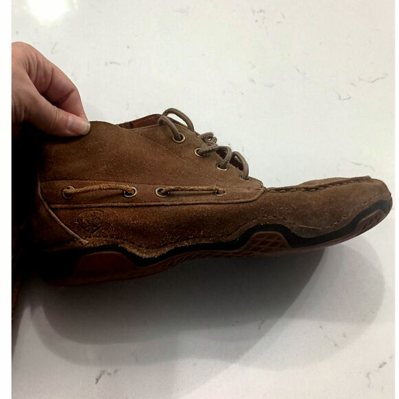 Ariat Men's Holbrook leather Boots Chukka moccasin distressed. Size 9.5 - Picture 6 of 10